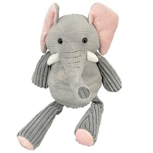 Scentsy Buddy Elephant Plush Stuffed‎ Animal Gray Pink Corduroy Ears Trunk